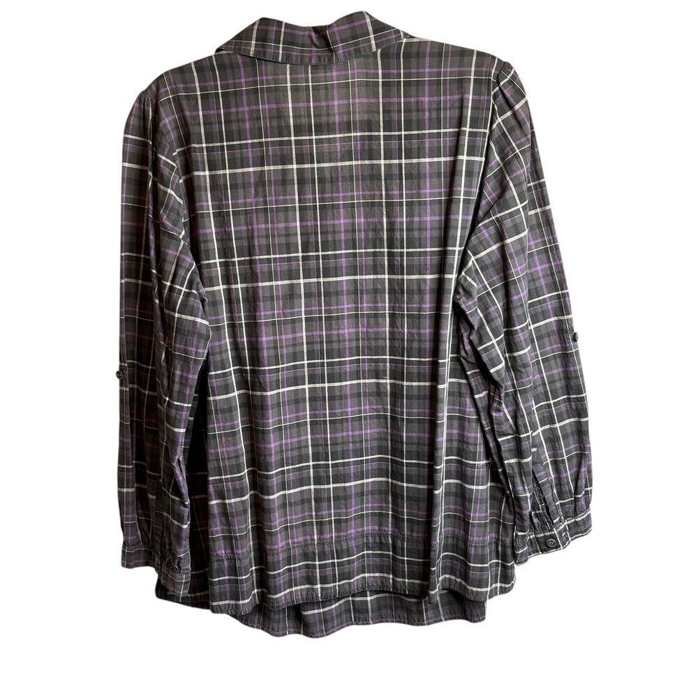 Tweeds Women’s Embroidered Plaid Popover‎ Blouse Size 1X Western Cottagecore - Picture 2 of 13